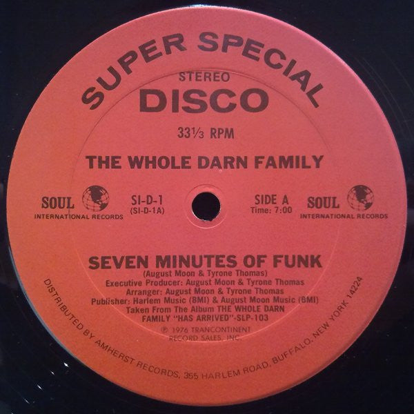 WHOLE DARN FAMILY - seven minutes RSD22 [LP]